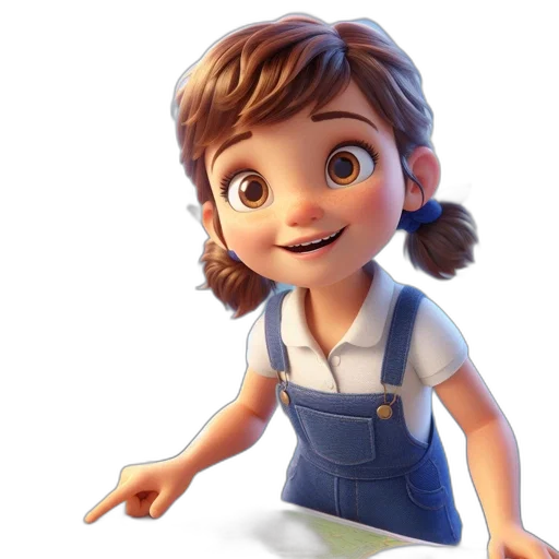 staff, dress, face, 3d render transparent PNG cut-out