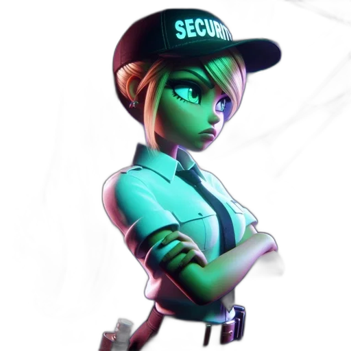 staff, hat, jacket, robot transparent PNG cut-out