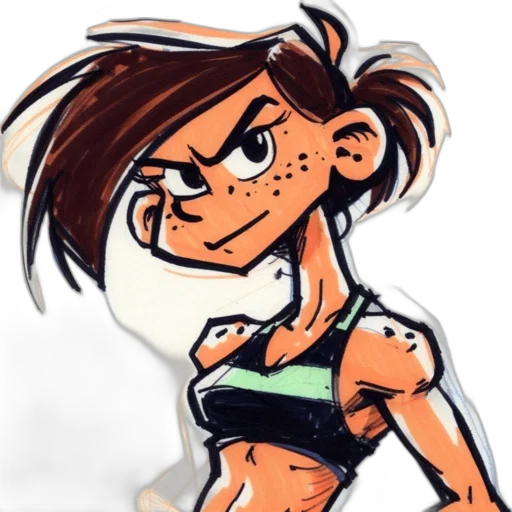 cartoon, comic book art, concept art, pixel art transparent PNG cut-out
