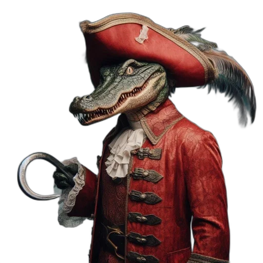 dragon, mask, staff, hat transparent PNG cut-out