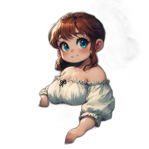 dress, staff, face, creature transparent PNG cut-out