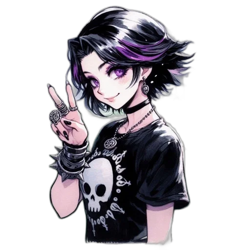 staff, hair, weapon, face transparent PNG cut-out