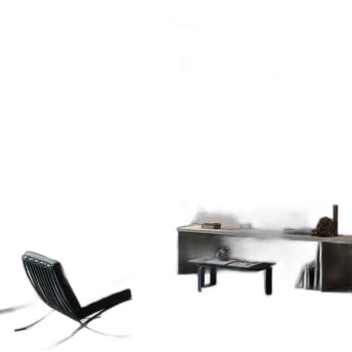 furniture, 3d render, concept art, photorealistic transparent PNG cut-out