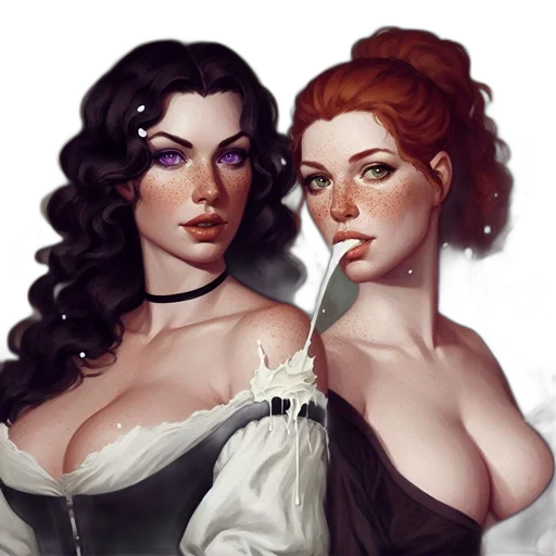 fantasy art, concept art, photorealistic, oil painting transparent PNG cut-out