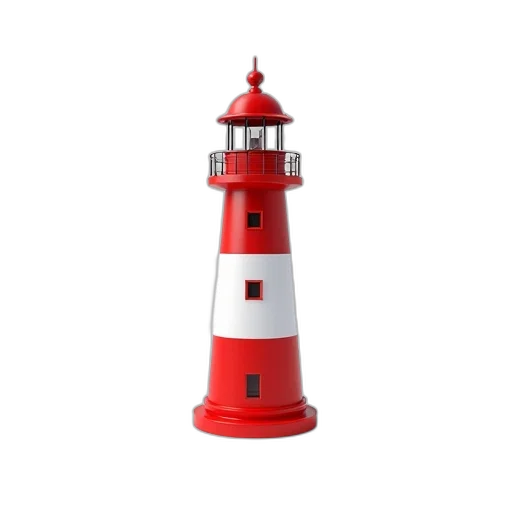 3d render, photorealistic, red, white transparent PNG cut-out