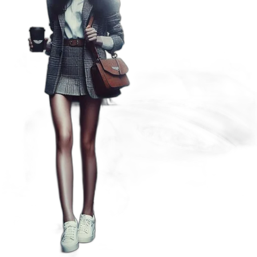 jacket, staff, dress, concept art transparent PNG cut-out
