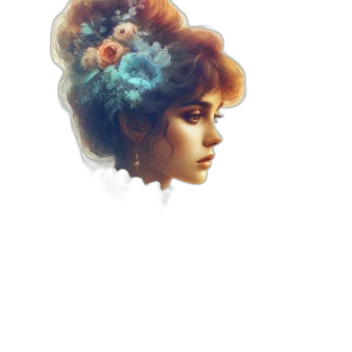 crown, face, hair, jewelry transparent PNG cut-out