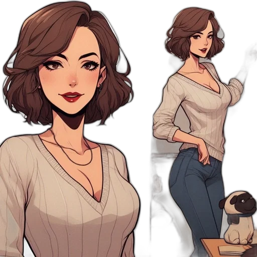 dress, concept art, cartoon, pixel art transparent PNG cut-out