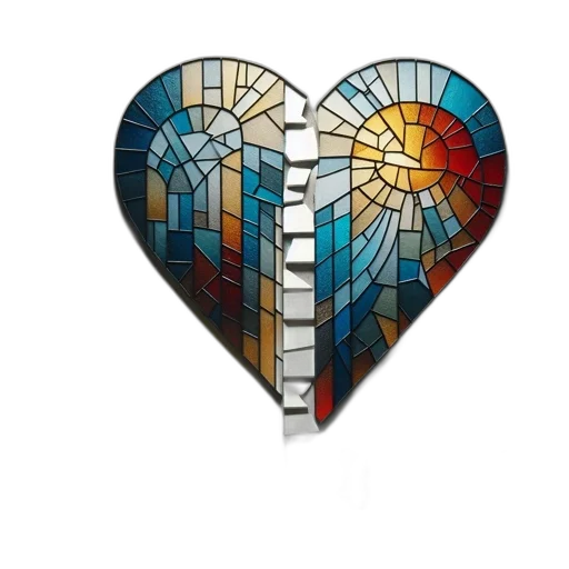 jewelry, heart-shaped, structure, made transparent PNG cut-out