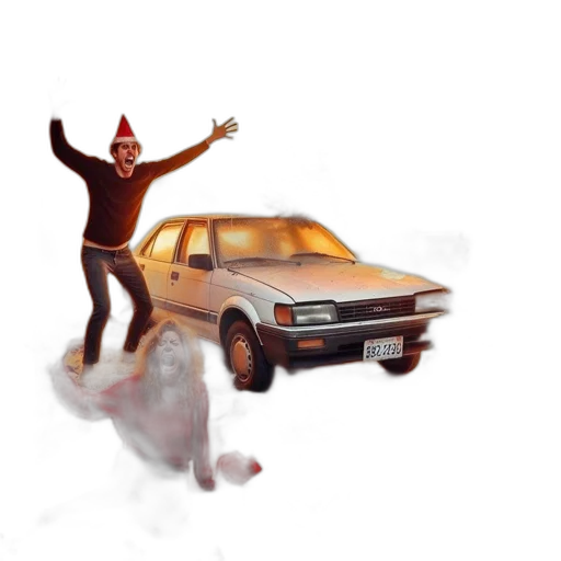 car, robot, weapon, hat transparent PNG cut-out