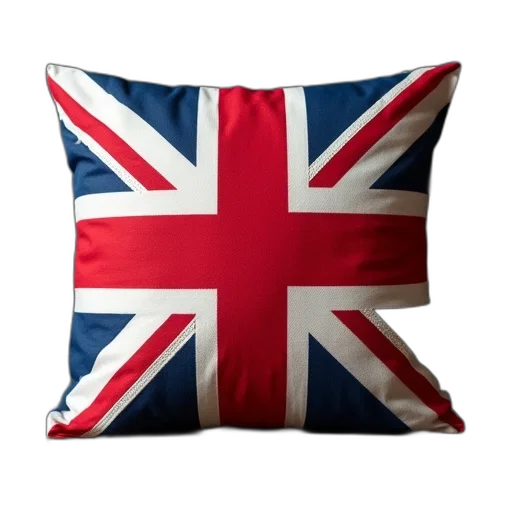 union, jack, cushion transparent PNG cut-out