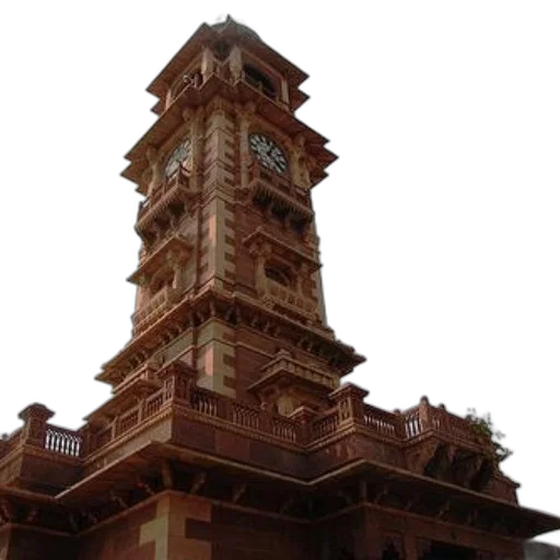 building, 3d render, tall, clock transparent PNG cut-out