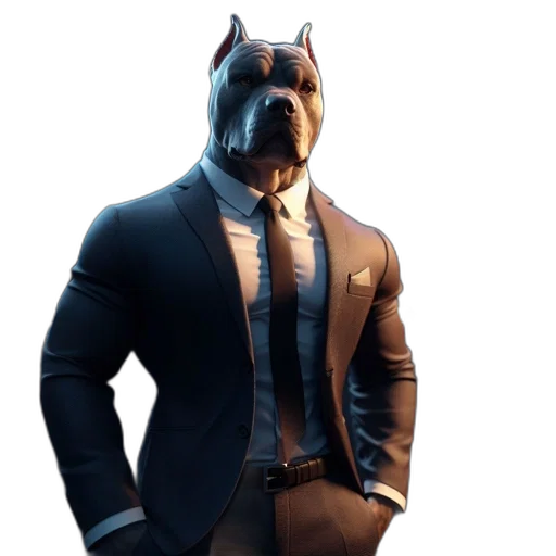 animal, mask, jacket, staff transparent PNG cut-out