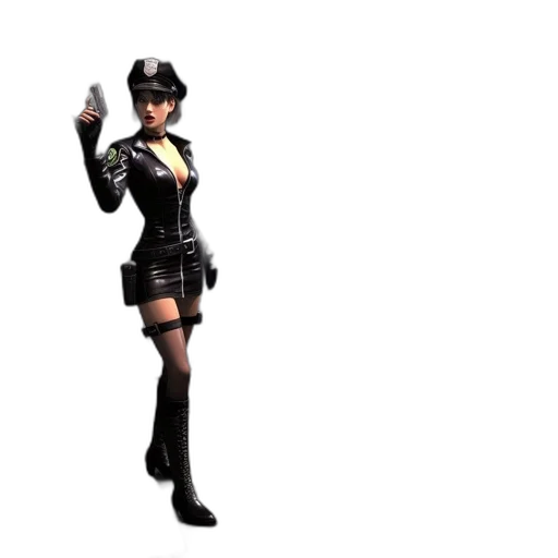 staff, jacket, weapon, 3d render transparent PNG cut-out