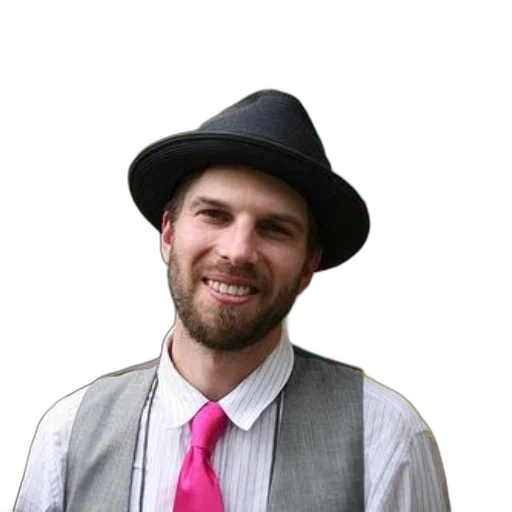 hat, staff, jacket, man transparent PNG cut-out