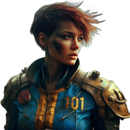 jacket, face, staff, concept art transparent PNG cut-out