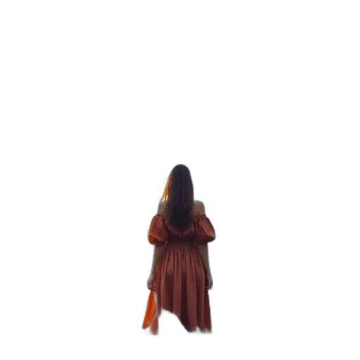 dress, hair, jacket, creature transparent PNG cut-out