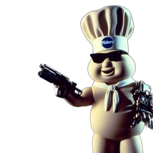robot, food, weapon, staff transparent PNG cut-out