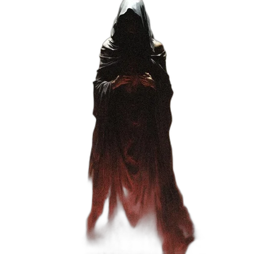 mask, creature, staff, dress transparent PNG cut-out