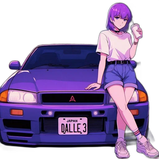 car, jacket, weapon, dragon transparent PNG cut-out