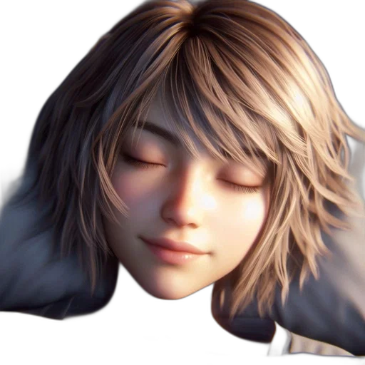 face, hair, mask, jacket transparent PNG cut-out