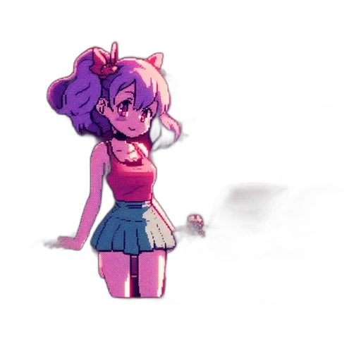 creature, dress, staff, robot transparent PNG cut-out
