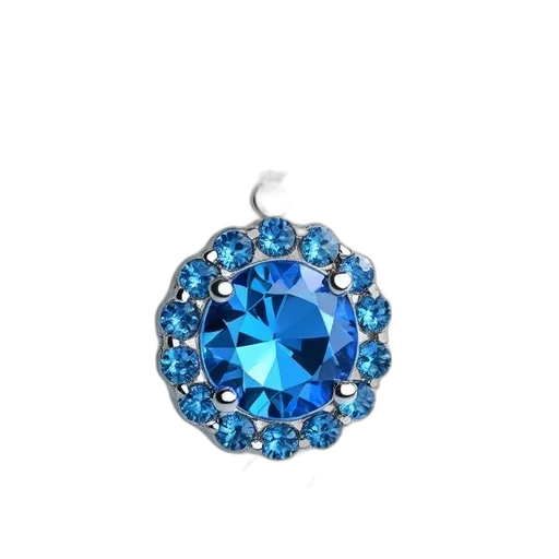 jewelry, crown, blue, close-up transparent PNG cut-out