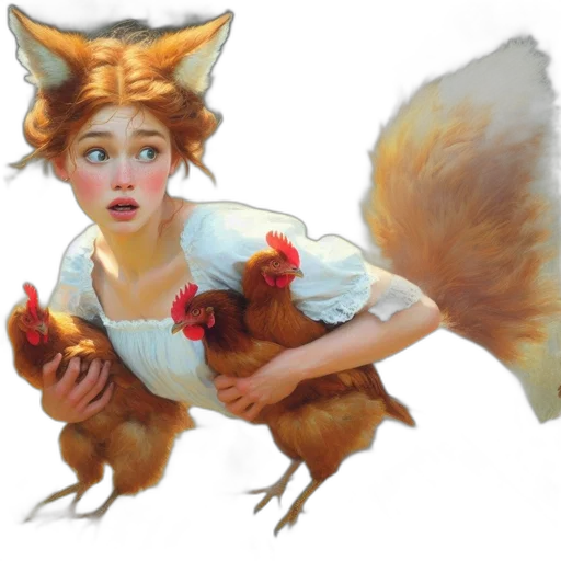 animal, concept art, fantasy art, watercolor transparent PNG cut-out