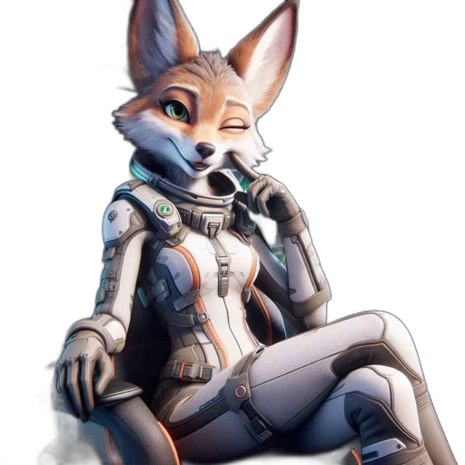 robot, animal, jacket, staff transparent PNG cut-out