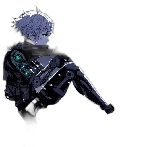 robot, weapon, sword, staff transparent PNG cut-out