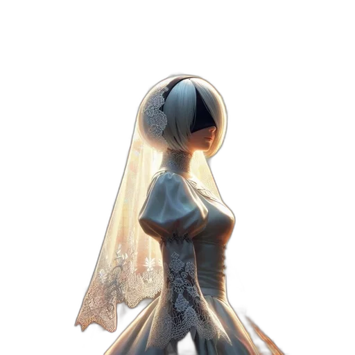 dress, robot, crown, mask transparent PNG cut-out