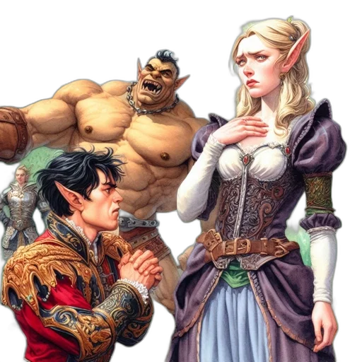 fantasy art, comic book art, concept art, fire transparent PNG cut-out
