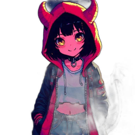 jacket, mask, dragon, creature transparent PNG cut-out