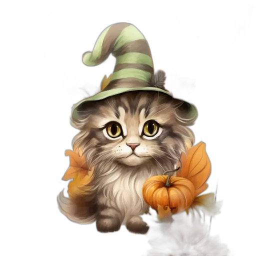 hat, staff, animal, creature transparent PNG cut-out