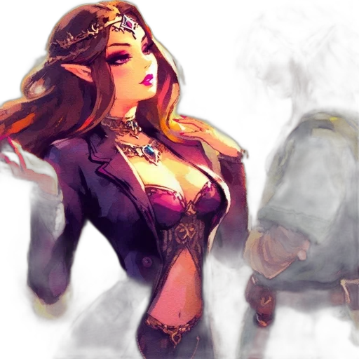 dress, fantasy art, concept art, watercolor transparent PNG cut-out