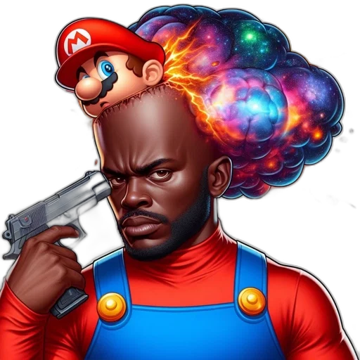 weapon, hair, hat, staff transparent PNG cut-out