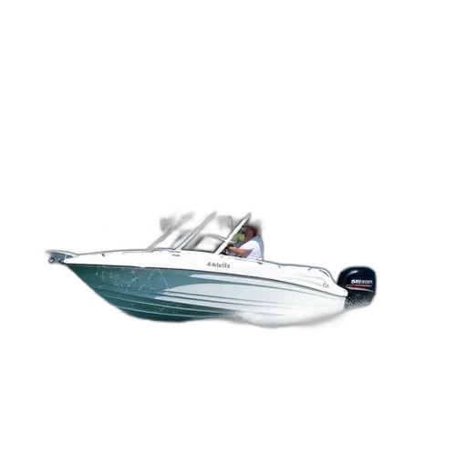 white, speedboat, canopy, speeding transparent PNG cut-out