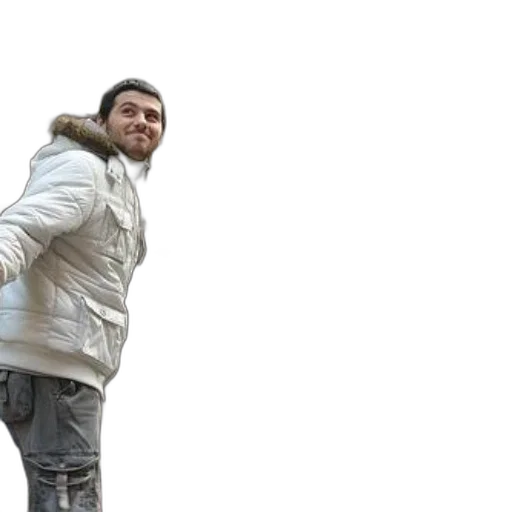 jacket, staff, creature, animal transparent PNG cut-out