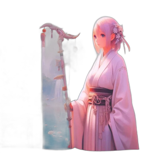 sword, staff, dragon, dress transparent PNG cut-out