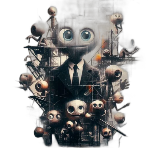 robot, mask, face, creature transparent PNG cut-out
