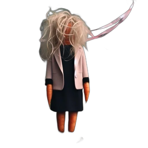 hair, staff, jacket, mask transparent PNG cut-out
