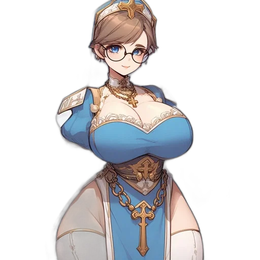 dress, staff, crown, weapon transparent PNG cut-out