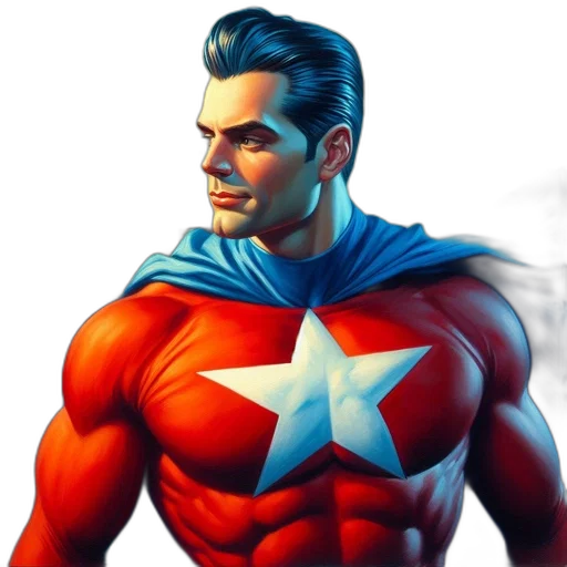 comic book art, concept art, 3d render, photorealistic transparent PNG cut-out