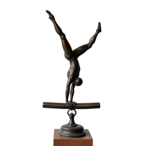 staff, 3d render, photorealistic, bronze transparent PNG cut-out