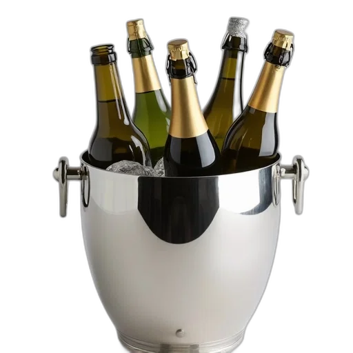 bottle, crown, 3d render, stainless transparent PNG cut-out