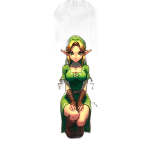 dress, bottle, staff, sword transparent PNG cut-out