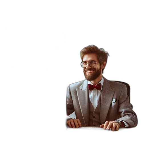 staff, jacket, face, robot transparent PNG cut-out