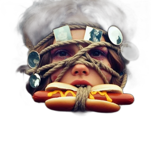 face, food, hat, staff transparent PNG cut-out