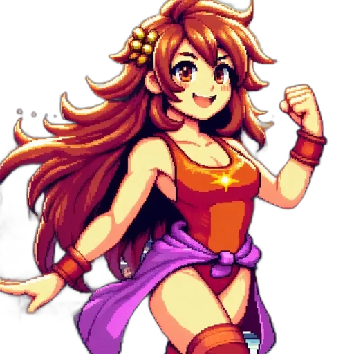 staff, pixel art, anime, fantasy art transparent PNG cut-out