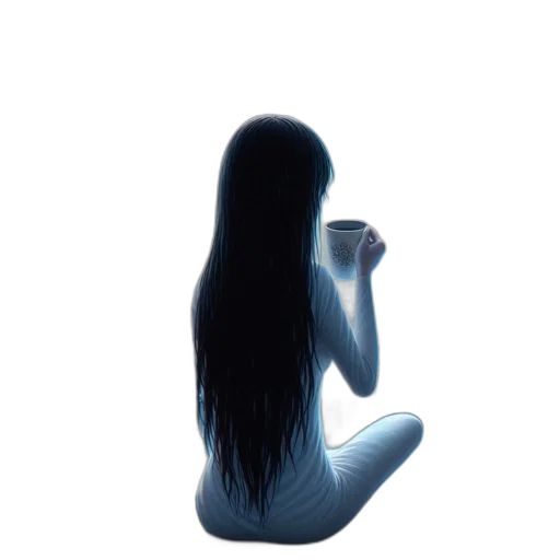 hair, dress, creature, face transparent PNG cut-out